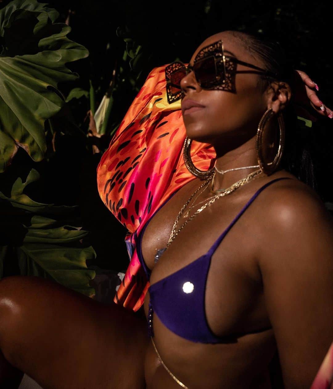 アシャンティのインスタグラム：「Brown sugar 🍫 @eyechic_philly」