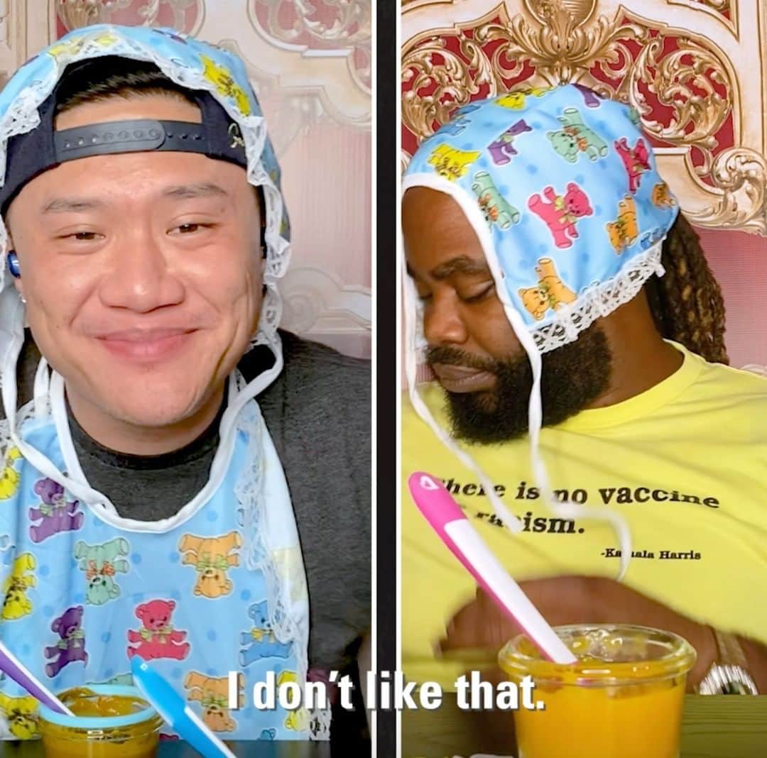 のインスタグラム：「All this major *kombucha tasting energy* by @timchantarangsu & @darrenbrand_ has me HYPE for a new season of #BasicToBougie! Keep up with each episode at youtube.com/MTV 🍴」