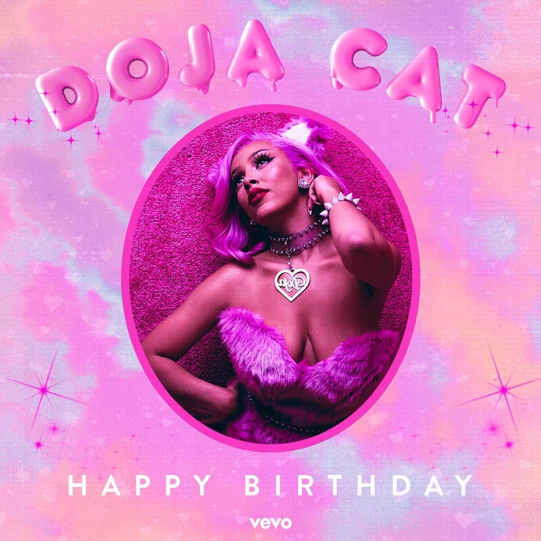 のインスタグラム：「Today we blast & dance to "Say So" and "Like This" in honor of the birthday girl, @DojaCat 🔊🥳 Hit the playlist for everything Doja! 💗 ⠀⠀⠀⠀⠀⠀⠀⠀⠀ ▶️[Link in bio] #DojaCat #birthday」