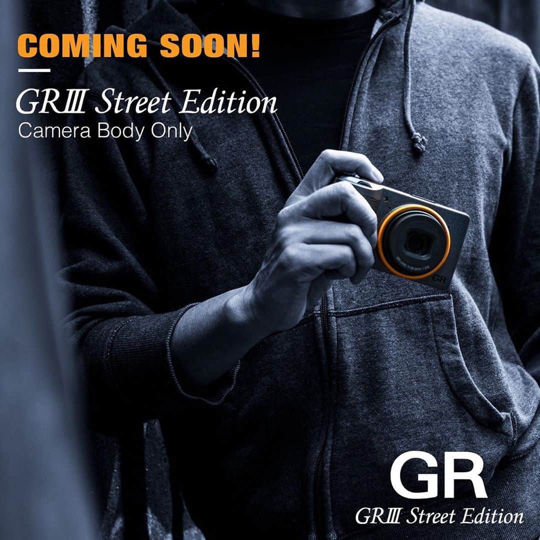 Ricoh Imagingのインスタグラム：「Coming soon! due to popular demand we will soon be selling the GR III Street Edition camera body only. Link in bio to preorder.」