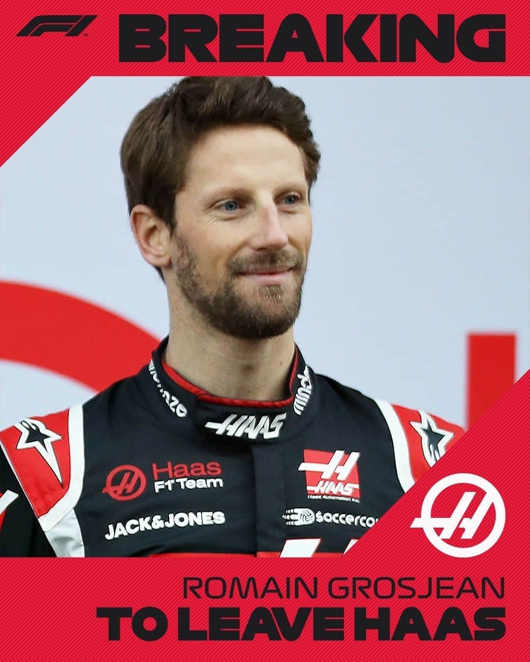 F1さんのインスタグラム写真 - (F1Instagram)「BREAKING: Romain Grosjean says he will leave Haas at the end of 2020, ending a 5-year stay with the team  #F1 #Formula1 #Grosjean #HaasF1 @grosjeanromain @haasf1team」10月22日 16時57分 - f1