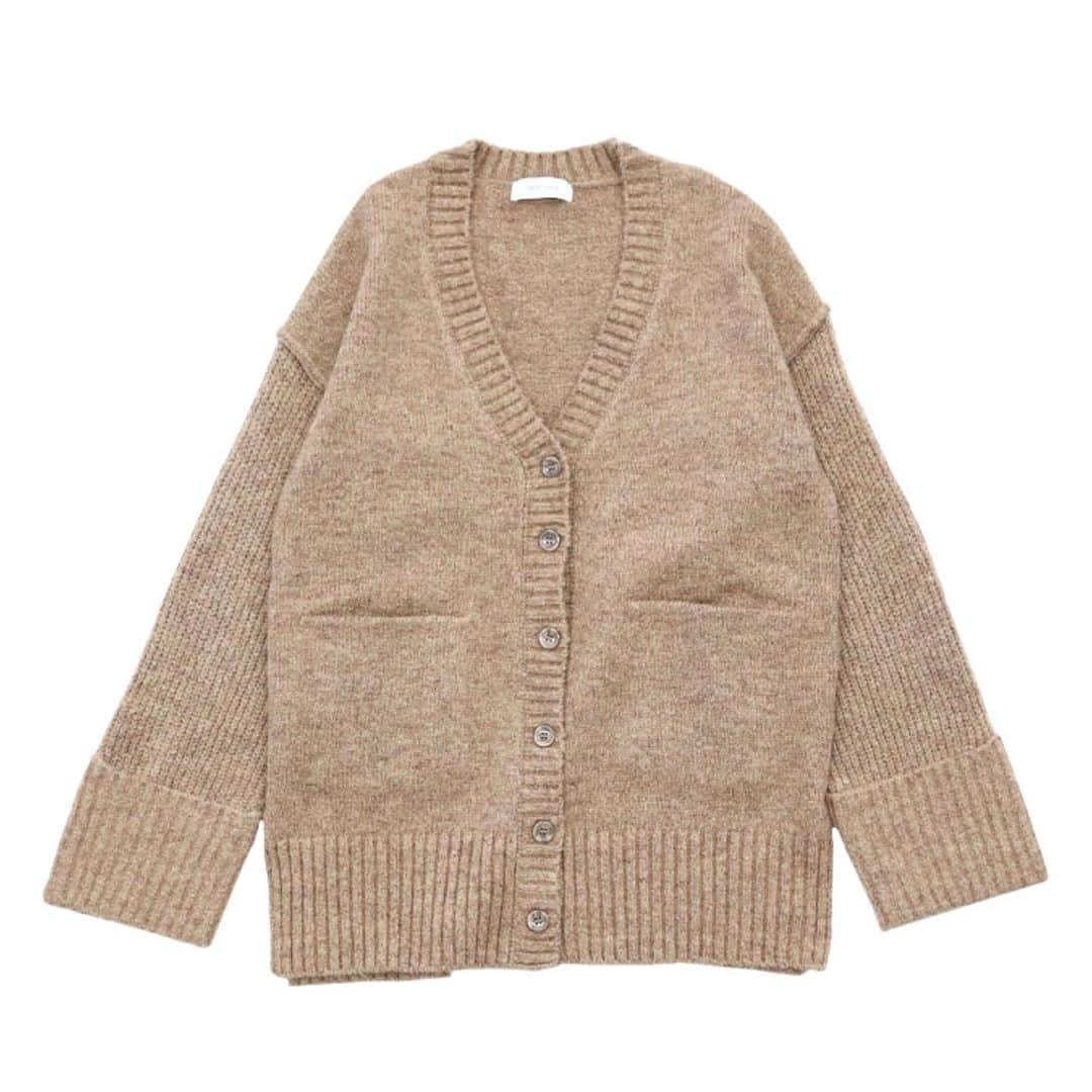 moca さんのインスタグラム写真 - (moca Instagram)「. No.10007260 LINKING OVER KNIT CARDIGAN ¥6,300+tax camel / olive / wine」10月22日 17時27分 - selectmoca