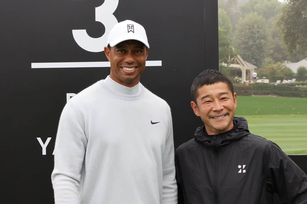 前澤友作さんのインスタグラム写真 - (前澤友作Instagram)「Pro-Ama game with @tigerwoods and @philmickelson   @zozochamp」10月22日 10時23分 - yusaku2020