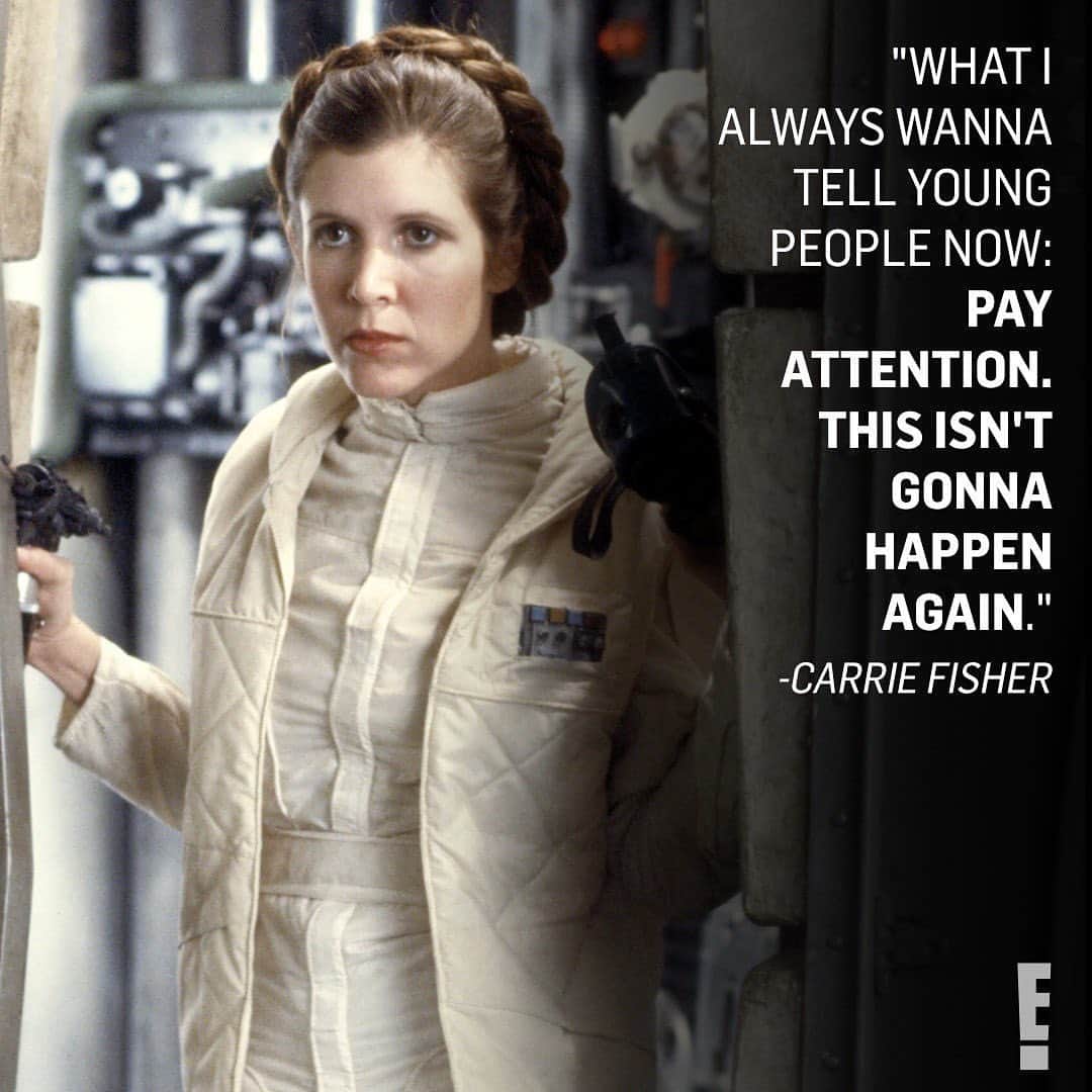 E! Onlineさんのインスタグラム写真 - (E! OnlineInstagram)「Happy birthday to our princess, the iconic Carrie Fisher, who would have been 64 today. 💔 (📷: Getty/Shutterstock)」10月22日 11時00分 - enews