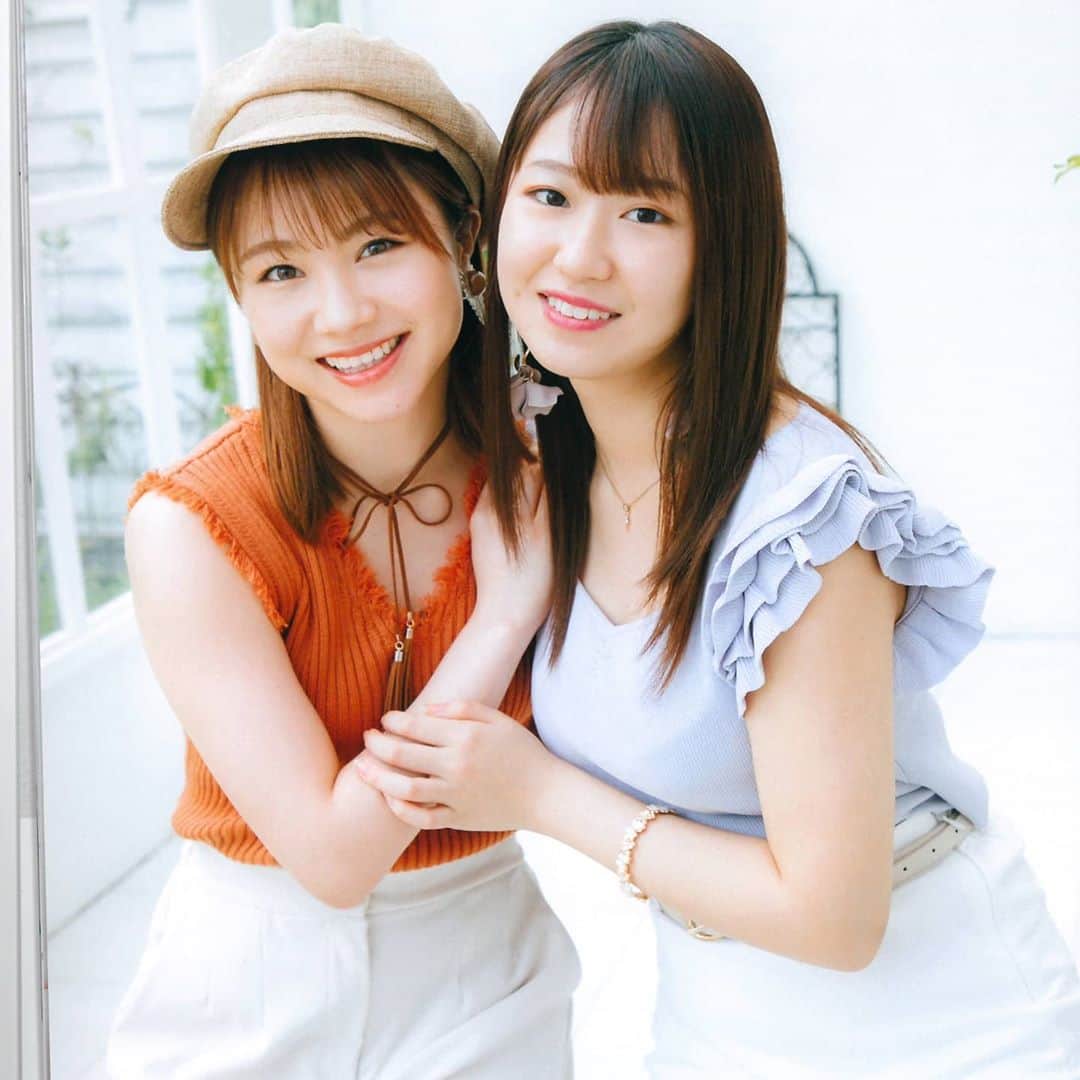 モーニング娘。'20のインスタグラム：「- . あゆみんxちぇる . . #石田亜佑美 #野中美希 . .」