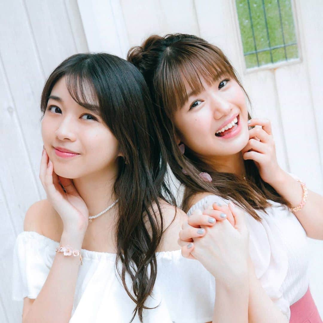 モーニング娘。'20のインスタグラム：「- . ラブリンxよこやん . . #牧野真莉愛 #横山玲奈 . .」