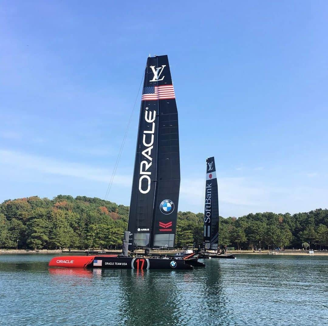 池内ヨシカツのインスタグラム：「I composed the music for the America's Cup. Looking forward to the 2021 tournament  ルイヴィトン主催のanerica's cup！CMソングを作曲しました。」