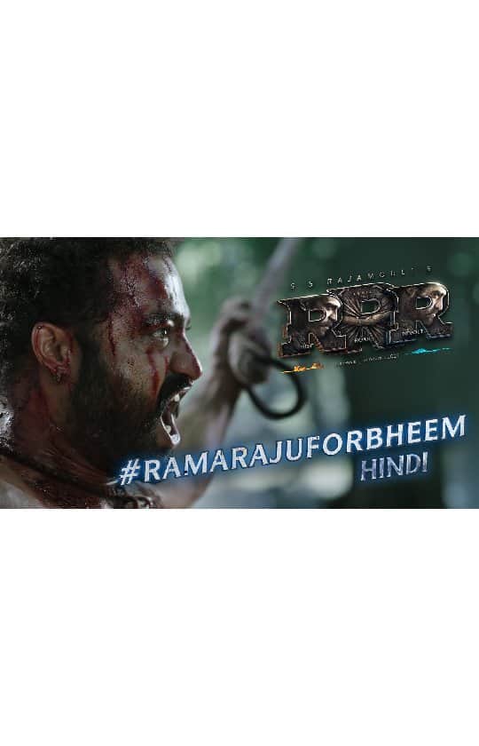 アリア・バットのインスタグラム：「Bheem ke baare mein batane ke liye hamare Ramaraju se behtar aur kaun ho sakta hai?🔥🌊  @ssrajamouli @jrntr @alwaysramcharan @ajaydevgn @oliviakmorris @alison_doody @dvvmovies @RRRMovie  #RamarajuForBheem #RRRMovie #BheemFirstLook」