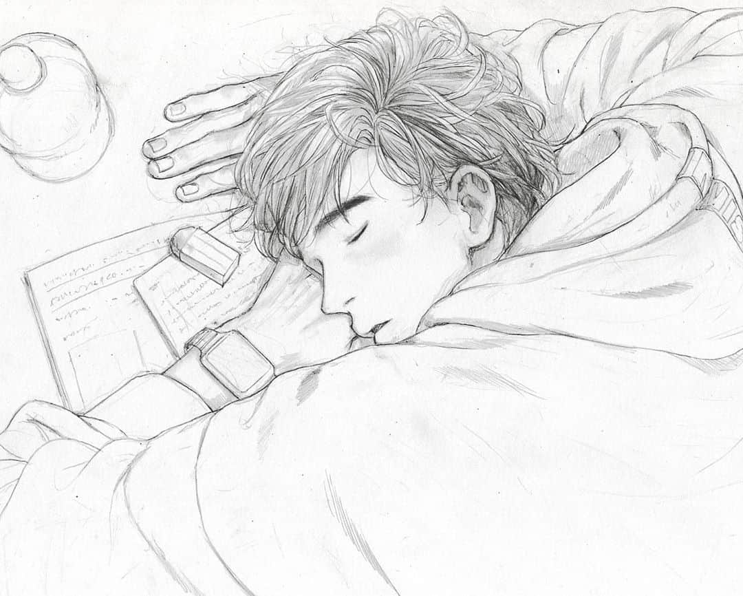 知花シンジさんのインスタグラム写真 - (知花シンジInstagram)「💤﻿ ﻿ Thank you all for commenting! I hope you guys are all healthy and happy! I’m healthy :)﻿ ﻿ #illustration #pencilart #artistagram #artstagram #illust #pencildrawing #desenho #ilustração #일러스트 #그림 #イラスト #鉛筆画イラスト」10月22日 15時36分 - artbyshinji