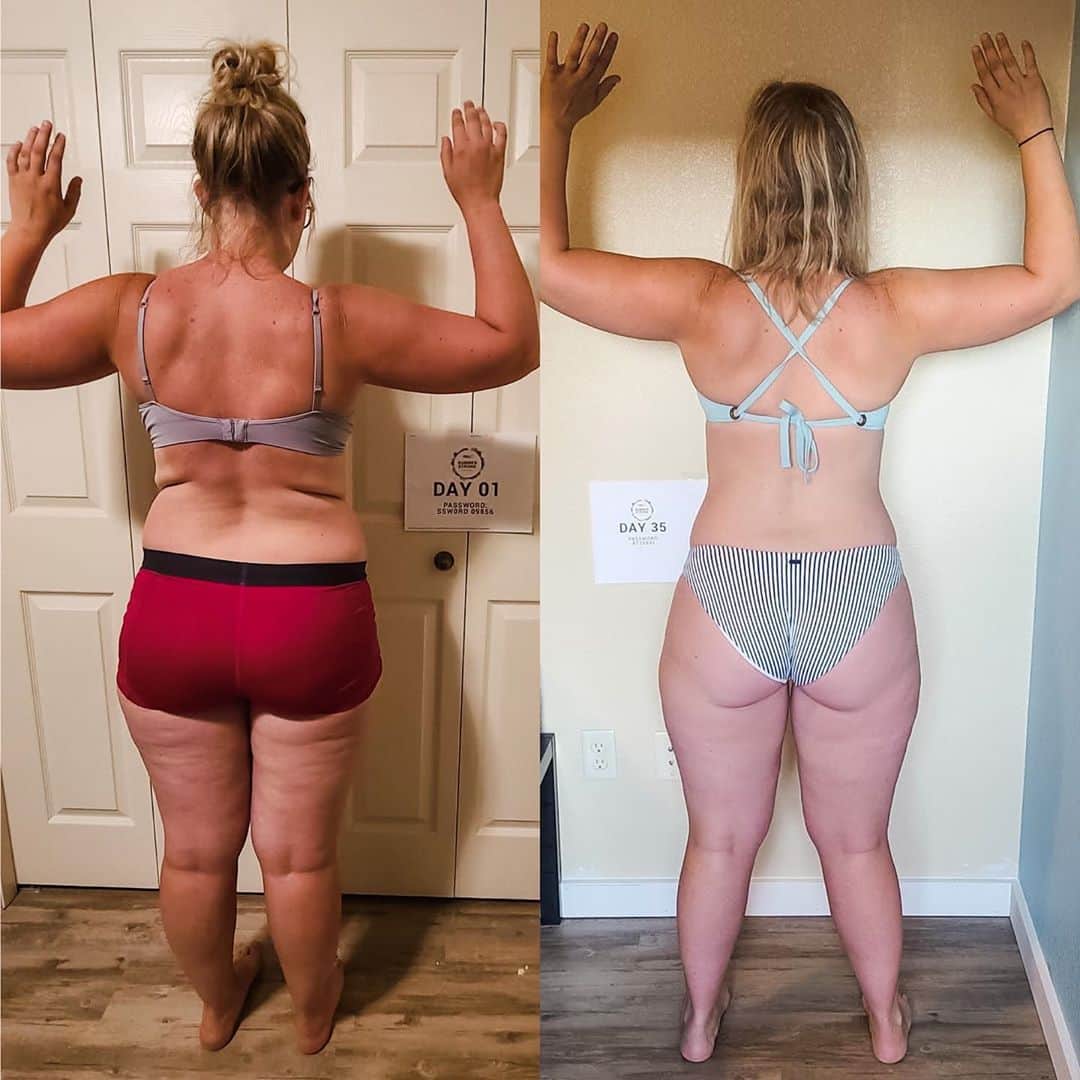 Paige Hathawayさんのインスタグラム写真 - (Paige HathawayInstagram)「Congratulations to my client Ashley for challenging herself with the @Fitin5challenge! Her results speak for themselves 👏🏼 Thank you Ashley for choosing me and the #Fitin5 Community to be apart of your health and wellness journey!   Ashley said “ The #Fitin5, and myself, were a necessary toolbox in achieving her weightloss goals. She was able to help educate herself during the challenge which ultimately led her to success. Her goal was to build a better body, and in those 5 weeks, you better believe, SHE DID! Ashley said she is grateful for the @fitin5challenge and hope many others take the opportunity to build a better body for themselves! - @ash.gummer03  Next #Fitin5 starts October 25th! Wanna enter time win a FREE CHALLENGE entry? All you have to do is follow @Fitin5challenge + message your email address along with why you wanna win a free challenge entry to the Fitin5 direct messages! Winner will be emailed and announced October 24th! ✨💪🏼」10月23日 3時32分 - paigehathaway