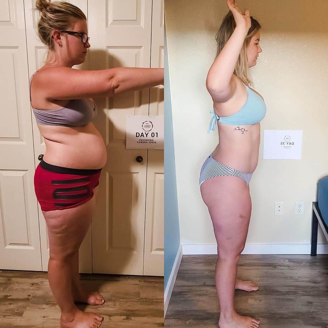 Paige Hathawayさんのインスタグラム写真 - (Paige HathawayInstagram)「Congratulations to my client Ashley for challenging herself with the @Fitin5challenge! Her results speak for themselves 👏🏼 Thank you Ashley for choosing me and the #Fitin5 Community to be apart of your health and wellness journey!   Ashley said “ The #Fitin5, and myself, were a necessary toolbox in achieving her weightloss goals. She was able to help educate herself during the challenge which ultimately led her to success. Her goal was to build a better body, and in those 5 weeks, you better believe, SHE DID! Ashley said she is grateful for the @fitin5challenge and hope many others take the opportunity to build a better body for themselves! - @ash.gummer03  Next #Fitin5 starts October 25th! Wanna enter time win a FREE CHALLENGE entry? All you have to do is follow @Fitin5challenge + message your email address along with why you wanna win a free challenge entry to the Fitin5 direct messages! Winner will be emailed and announced October 24th! ✨💪🏼」10月23日 3時32分 - paigehathaway