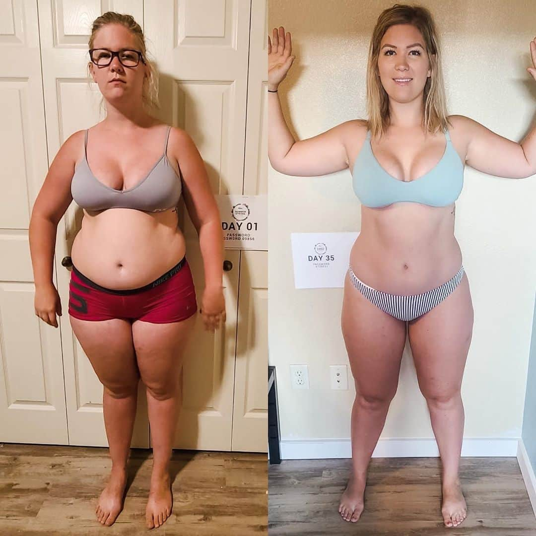 Paige Hathawayさんのインスタグラム写真 - (Paige HathawayInstagram)「Congratulations to my client Ashley for challenging herself with the @Fitin5challenge! Her results speak for themselves 👏🏼 Thank you Ashley for choosing me and the #Fitin5 Community to be apart of your health and wellness journey!   Ashley said “ The #Fitin5, and myself, were a necessary toolbox in achieving her weightloss goals. She was able to help educate herself during the challenge which ultimately led her to success. Her goal was to build a better body, and in those 5 weeks, you better believe, SHE DID! Ashley said she is grateful for the @fitin5challenge and hope many others take the opportunity to build a better body for themselves! - @ash.gummer03  Next #Fitin5 starts October 25th! Wanna enter time win a FREE CHALLENGE entry? All you have to do is follow @Fitin5challenge + message your email address along with why you wanna win a free challenge entry to the Fitin5 direct messages! Winner will be emailed and announced October 24th! ✨💪🏼」10月23日 3時32分 - paigehathaway