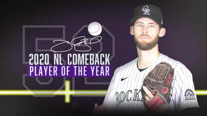 コロラド・ロッキーズのインスタグラム：「Respect from your peers means everything. @bardo_52 is the Players Choice for NL Comeback Player of the Year!」