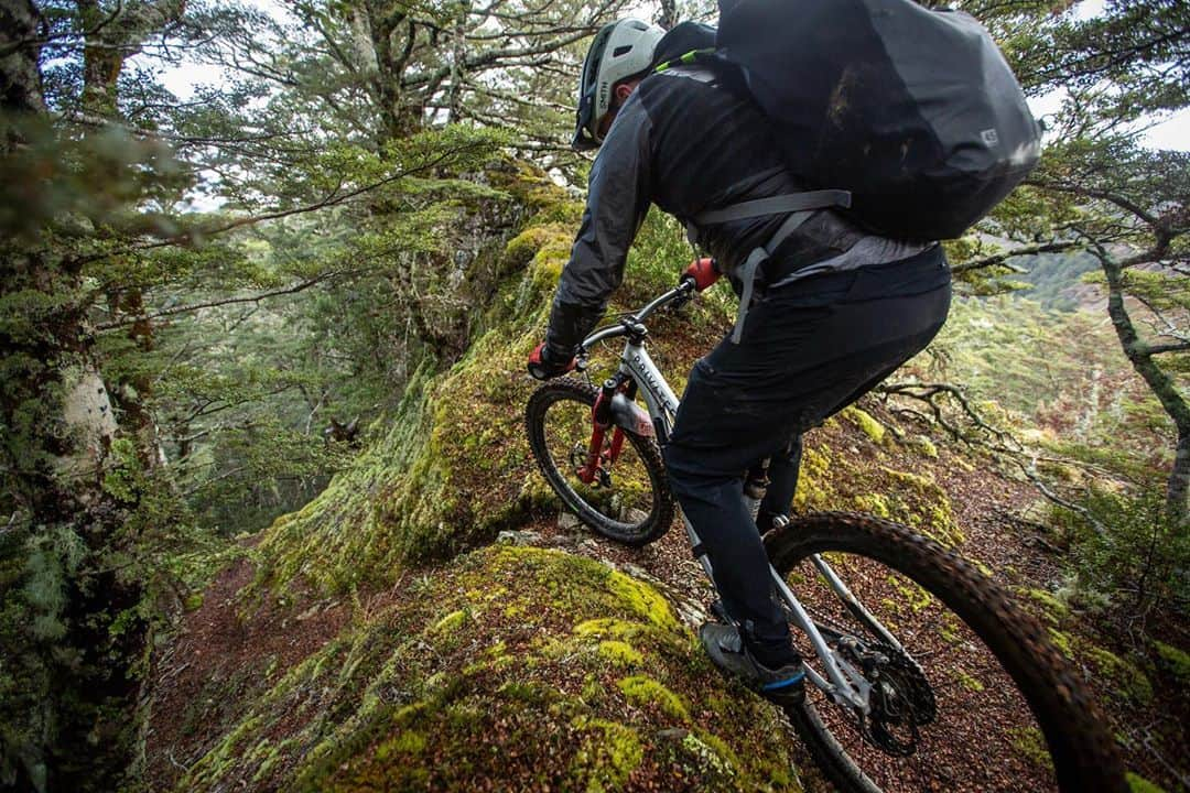 マイケル・ドーソンさんのインスタグラム写真 - (マイケル・ドーソンInstagram)「@jeffcarter21 dropping in and making the most of the epic #backcountry #nz trails 👌」10月23日 3時30分 - mrmikedawson