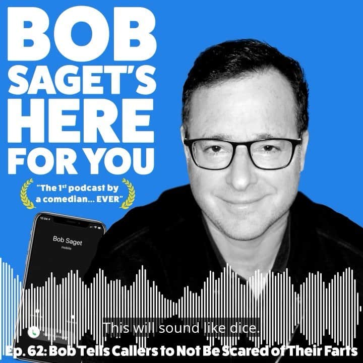 ボブ・サゲットのインスタグラム：「A special NEW EPISODE UP TODAY titled: “Bob Tells Callers to Not Be Scared of Their Farts.”  I mean people are really jumpy at anything these days and ...I’m here for them.  FOLLOW & SUBSCRIBE at:  https://spoti.fi/2FPwwUt   @spotifypodcasts @Spotify @studio71us @spotifyuk  @spotifyaunz @spotifycanada @spotifymx @spotifysa @spotifysuomi @spotifyfrance @spotifyitaly @spotifysweden @spotifybrasil @spotifypoland @spotifyspain @spotifyasia @spotifyrussia @spotifyde @spotifyjp @spotifylatam @spotifyindia @spotifyargentina @spotifyarabia @spotifyksa @spotifynl @studio71us  @studio71uk @studio71fr @studio71it #comedypodcast #podcast」