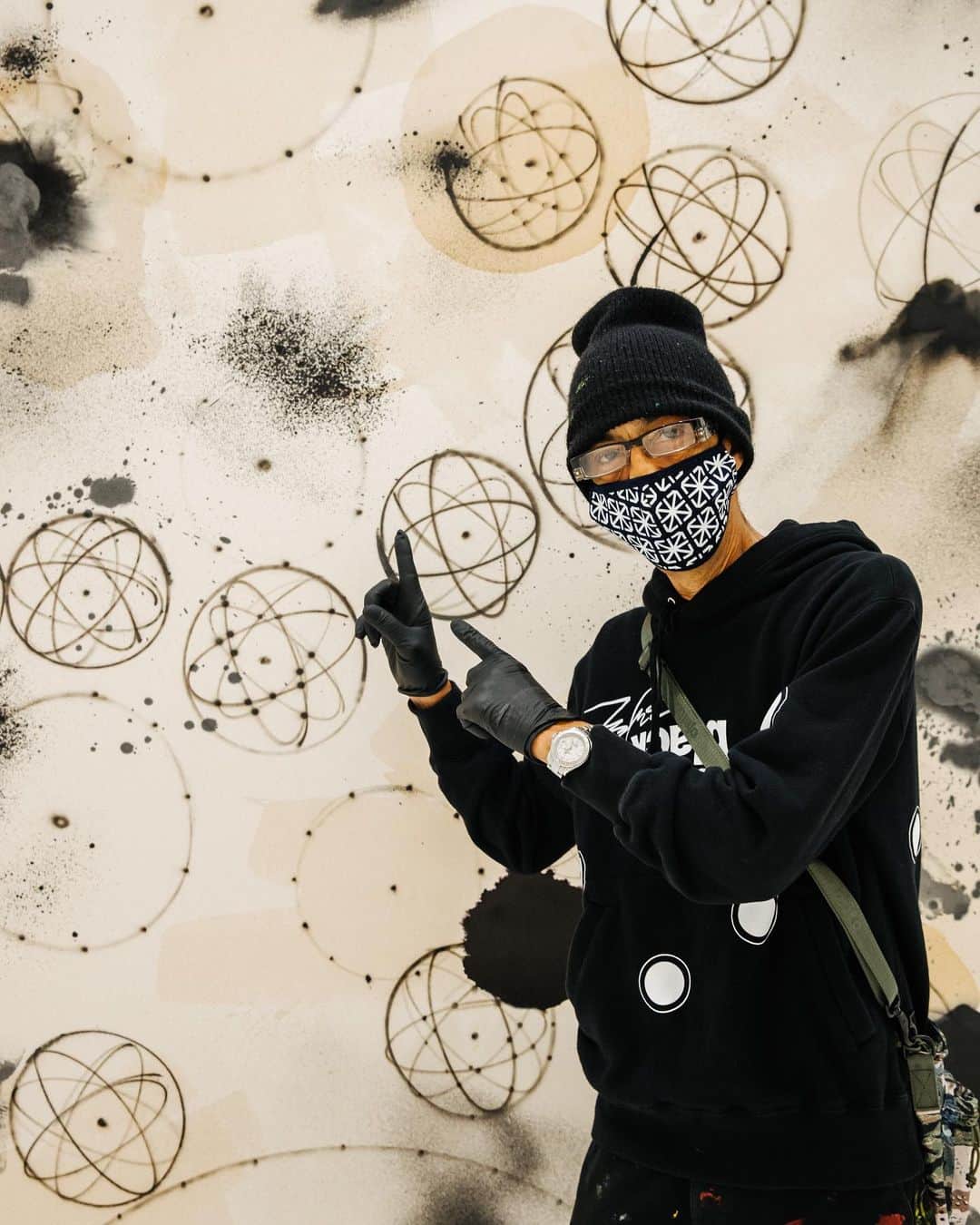 trashのインスタグラム：「It was great to catch up with @futuradosmil today at his new exhibition. The work is unreal and amazing to see up close. It’s open Oct 22 - Dec 23rd, do yourself a favor and make an appointment to check it out.」