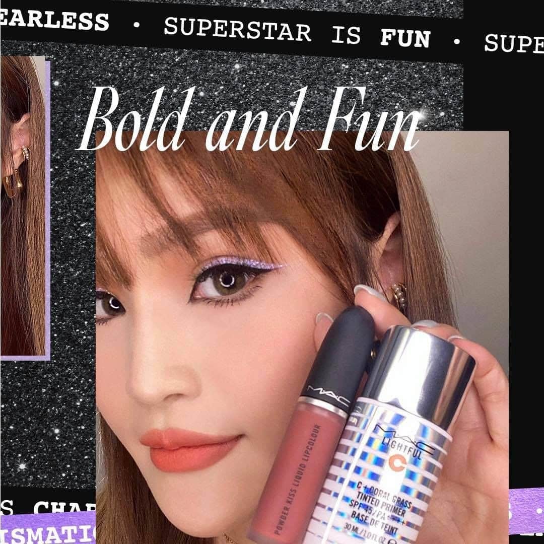 M·A·C Cosmetics Hong Kongさんのインスタグラム写真 - (M·A·C Cosmetics Hong KongInstagram)「$480 必買明星產品組合#3 ALL IN 1 藝素顏組合 巨星於台上星光熠熠，但日常生活中會換上平易近人嘅偽素顏妝！想簡單上妝但不失好氣色？只需$480自組ALL IN 1 藝素顏套裝，即可擁有零瑕透亮肌膚 & 奪目柔霧雙唇，自然成為氣質女神！👸🏻  #貼粉玫瑰乳 & #空氣絲霧唇釉（原價總值HK$560） 🌟 超搶手妝前底霜，貼粉+亮肌+防曬3合1，一掃即現粉嫩玫瑰光✨ 🌟 霧面唇妝新寵兒 #空氣絲霧唇釉，輕鬆擁朦朧暈邊美唇💋 即到M·A·C門市及官網火速入手啦！  Product mentioned: Lightful C + Coral Grass Tinted Primer 瞬效亮白防曬妝前亮色霜 SPF45/PA++++ - HK$360 Powder Kiss Liquid Lipcolour 空氣絲霧唇釉 HK$200 #貼粉玫瑰乳 #空氣絲霧唇釉 #輕吻絲霧唇 #MACPowderKiss #MACHongKong Regram from @ooceanmac   $480 PICK & SAVE Set 3: No-makeup Makeup Set Superstars may always shine on stage, but in their daily life, they still stay flawless with their minimalistic, clean beauty look. For just $480, you can also the clean look effortlessly!   Lightful C+ Coral Grass Tinted Primer & Powder Kiss Liquid Lipcolour (HK$560 value) 🌟 3 in 1 Lightful C+ Coral Grass Tinted Primer the combines brightening, skin-priming and UV-protection in one small bottle. Get your lit-from-within radiance with just one swipe! 🌟 The best-selling new Powder Kiss Liquid Lipcolour delivers you a total new blurred, high-impact matte pout in a second! 💋  Ta-da! Mix & match your natural, perfect Everyday Superstar look with these two products in M·A·C now!」10月22日 19時00分 - maccosmeticshk