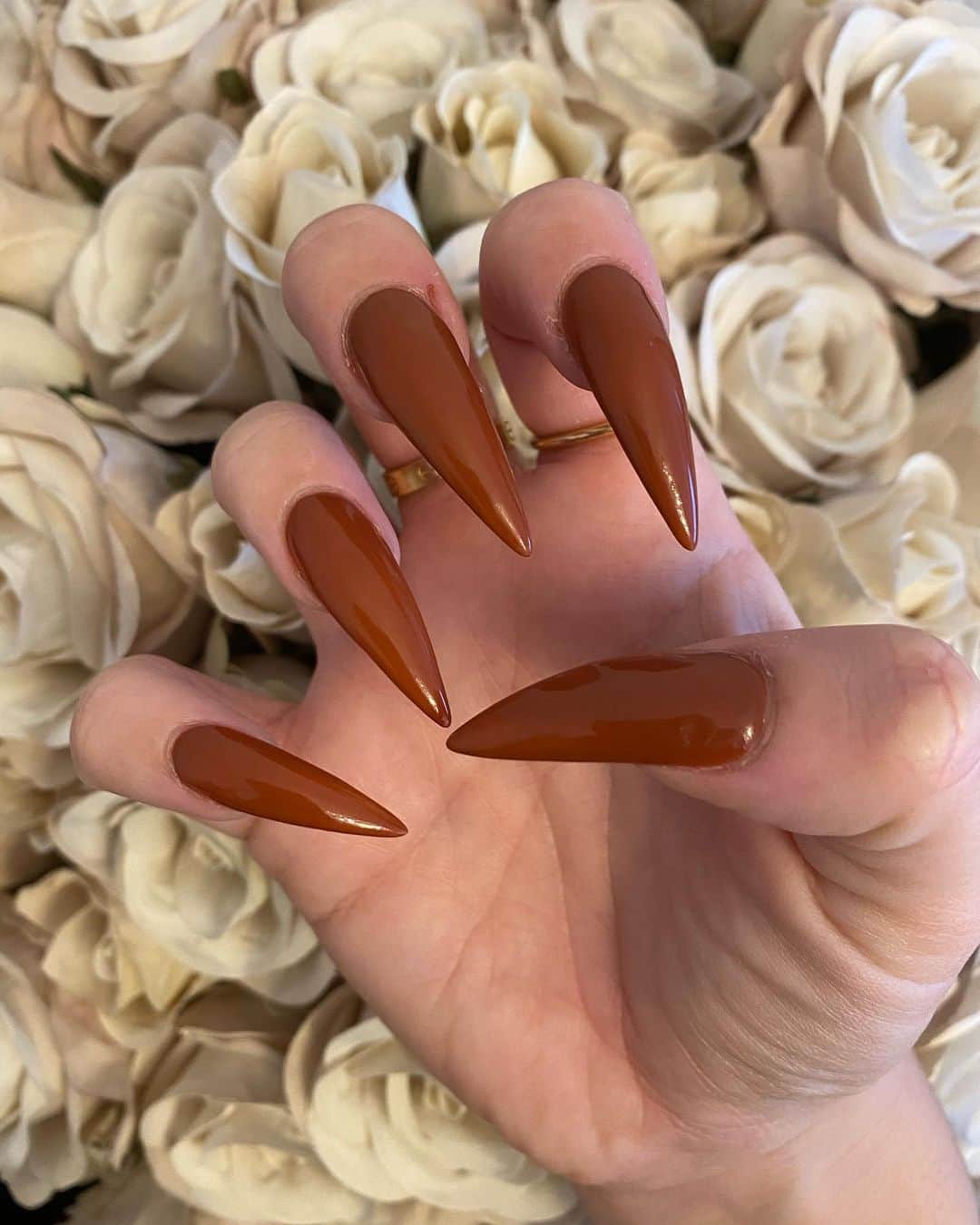 ジョージア・コウソウロウのインスタグラム：「Oh brown 🥰 Although I’m a pink kinda girl I do love the winter colours 🙊✨」