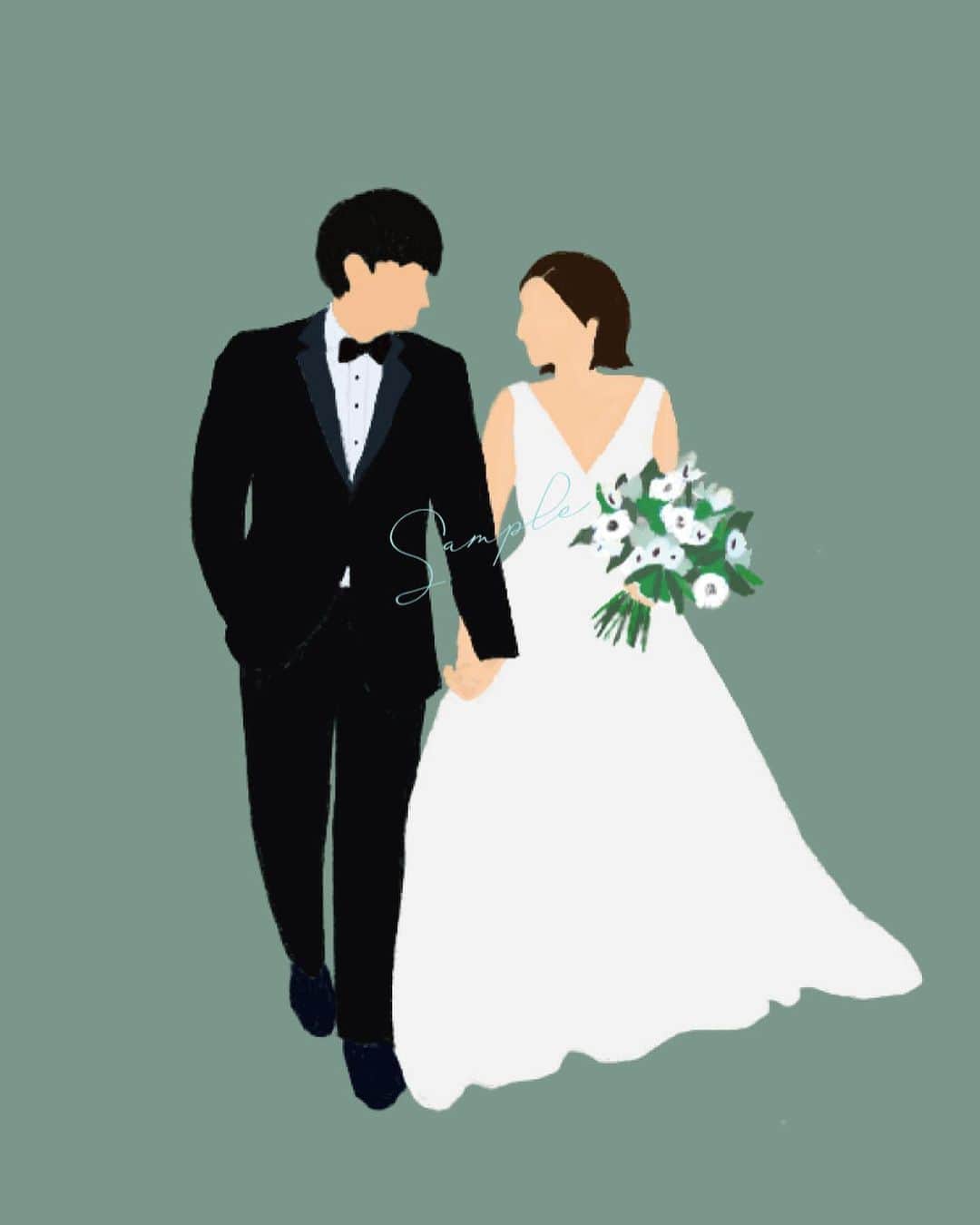 Arch Days Weddingsさんのインスタグラム写真 Arch Days Weddingsinstagram 今日のコラム 大好評 Arch Daysオリジナルデザイン 新郎新婦イラスト の無料テンプレート