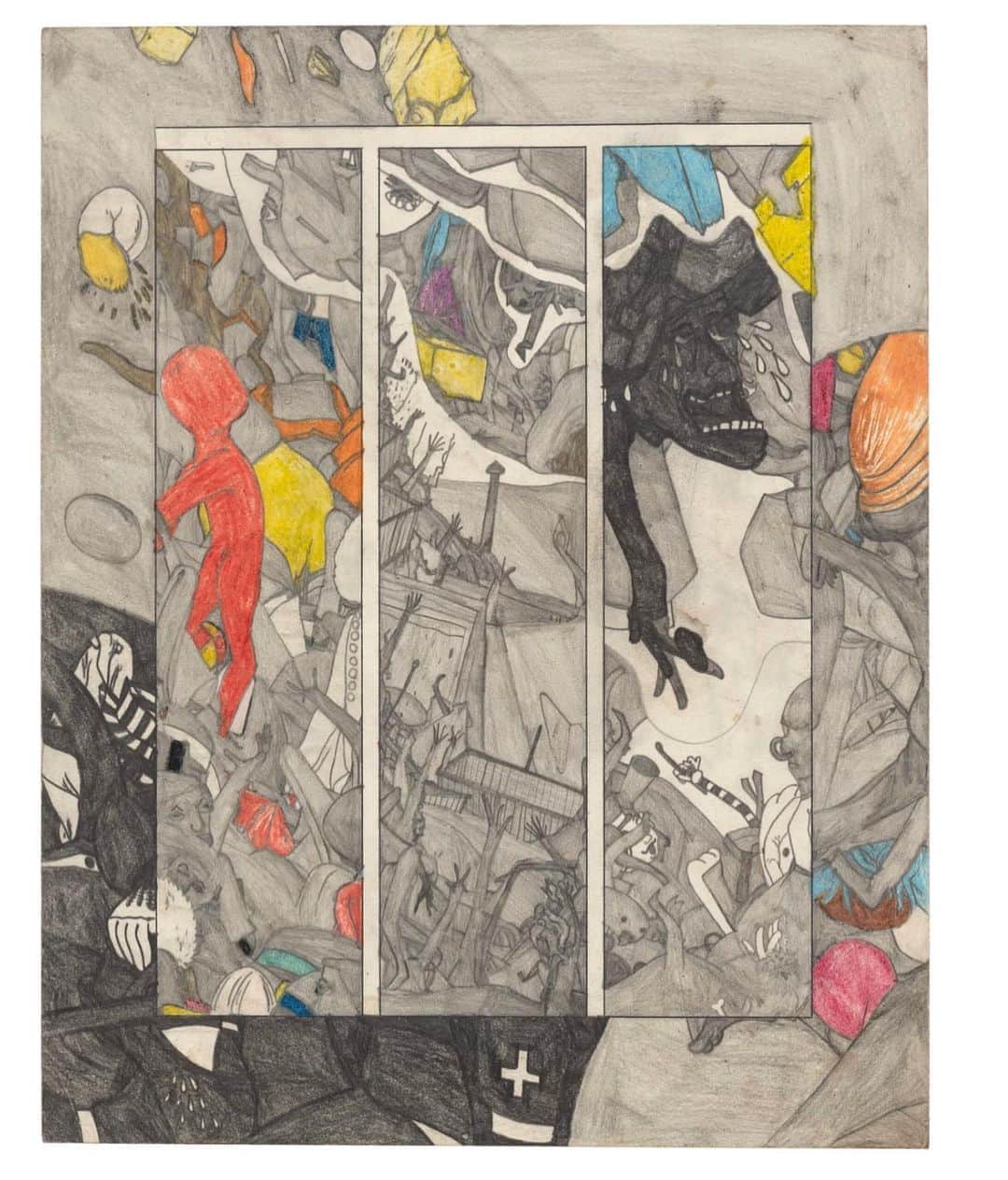 KAWSONEさんのインスタグラム写真 - (KAWSONEInstagram)「Happy to see this @susantekahurangiking drawing from 1967 as part of @roberthealdgallery booth at the @outsiderartfair Paris edition... #susantekahurangiking」10月22日 20時41分 - kaws