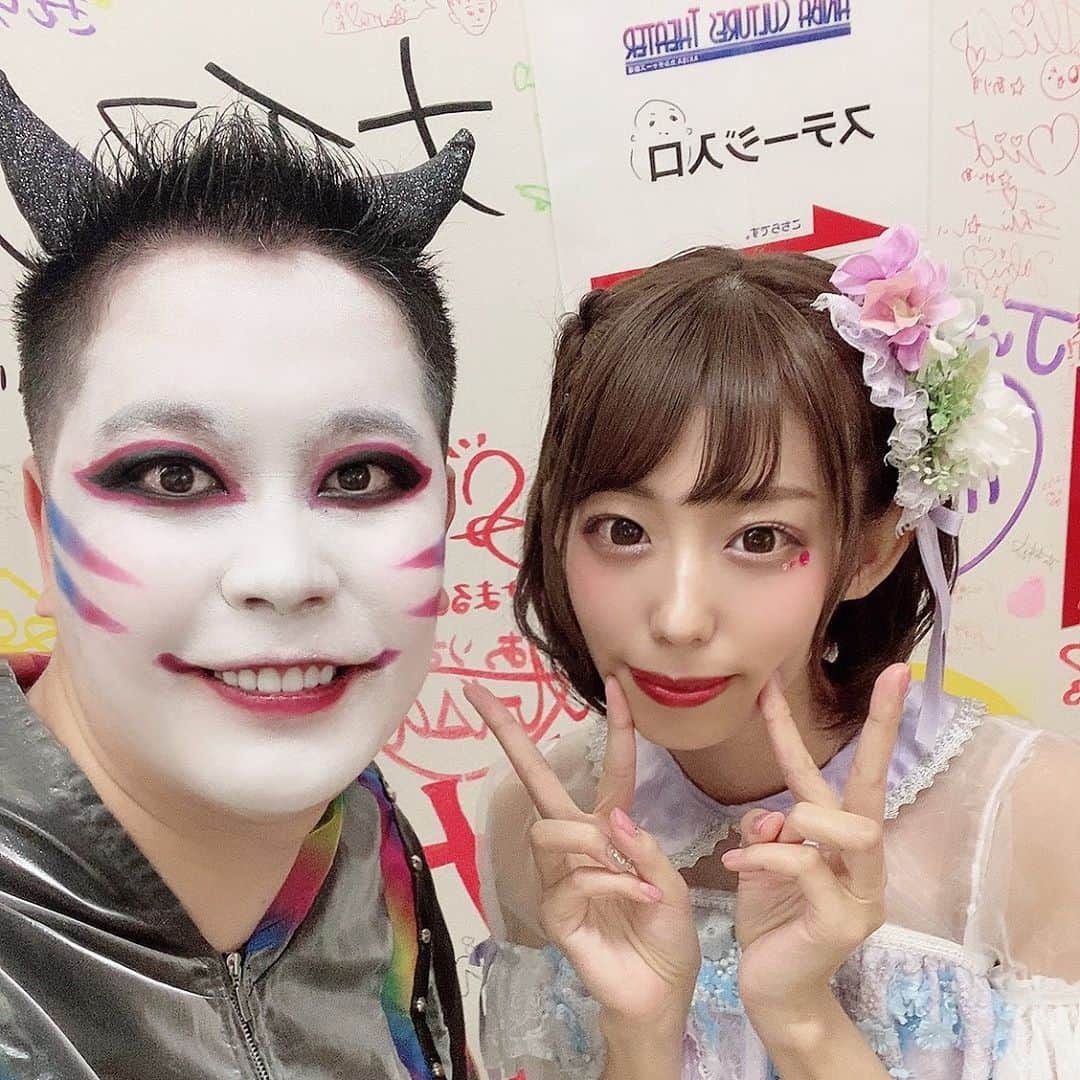 たっしーのインスタグラム：「ハロウィン楽しみ🎃🦇🕸 ＊ #モノクローン #虹色担当 #たっしー #アイドル」