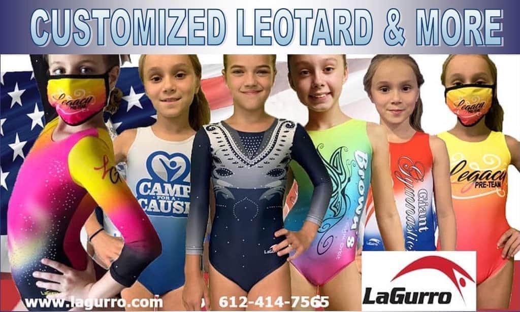 のインスタグラム：「#ad Customized Leos & MORE! Head to LaGurro.com to start shopping TODAY! 😃 @lagurroleotards   #gymnastics #leotards #apparel #gymnast #gymnastlife」
