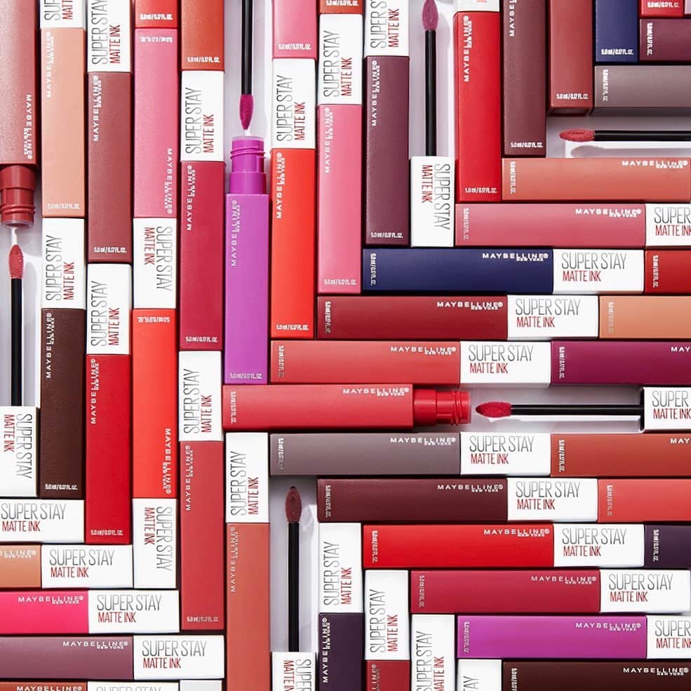 Maybelline New Yorkさんのインスタグラム写真 - (Maybelline New YorkInstagram)「Hello pigment!😍 Our #superstaymatteink lippies come in over 35 saturated shades! Drop your fave in the comments below.❤️」10月22日 22時19分 - maybelline
