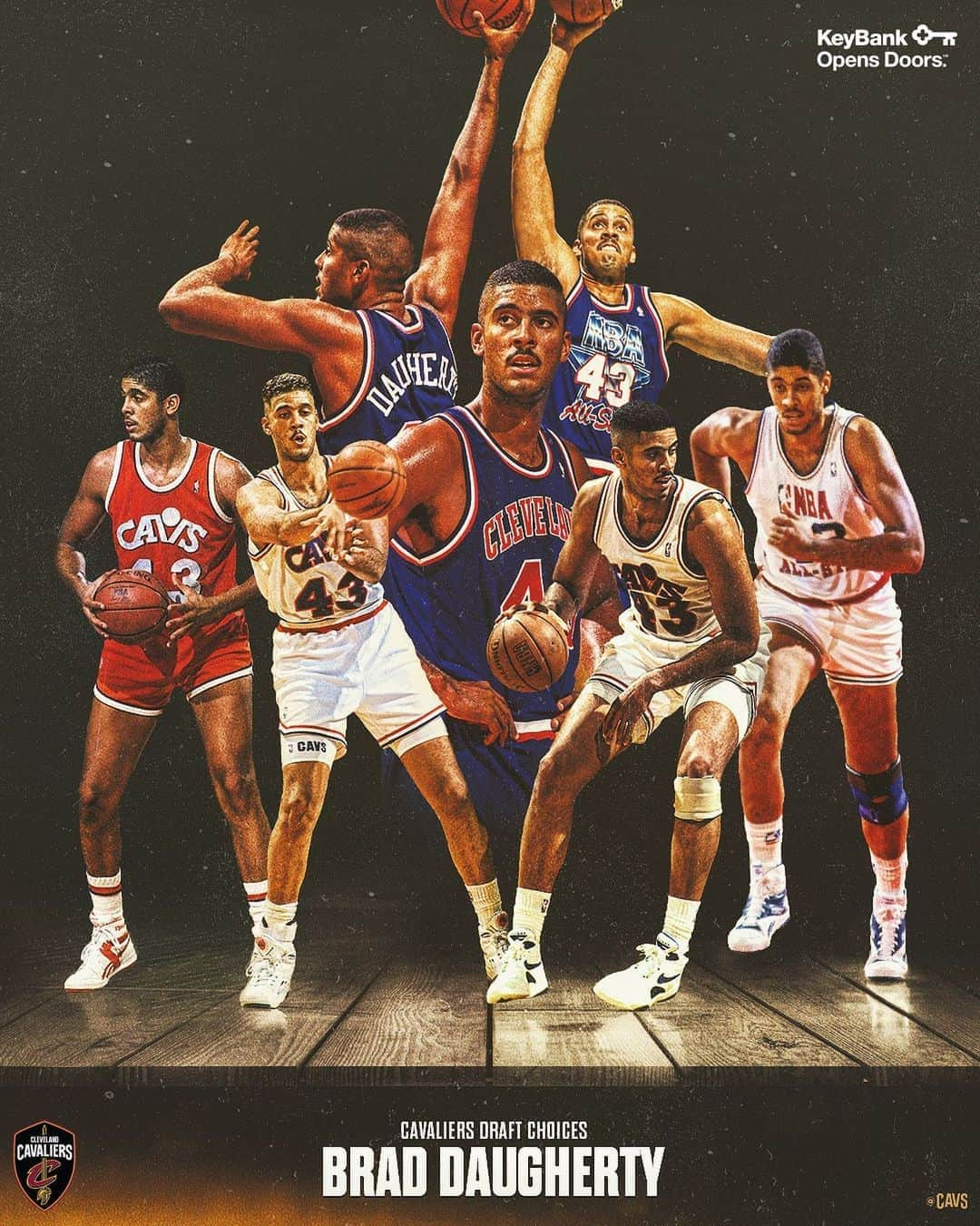 キャブスさんのインスタグラム写真 - (キャブスInstagram)「With the first pick of the 1986 Draft, we selected Brad Daugherty - a five-time All-Star and the second All-NBA selection in franchise history.  🌟 #CavsDraft #TBT」10月22日 22時21分 - cavs