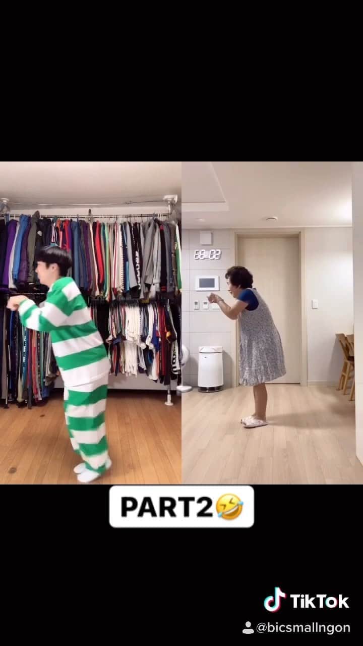 ゴンのインスタグラム：「パート2！ このおじいちゃんとおばあちゃんが可愛過ぎてduetさせてもらいました！ 【E.T. 】 不朽の名作です。」