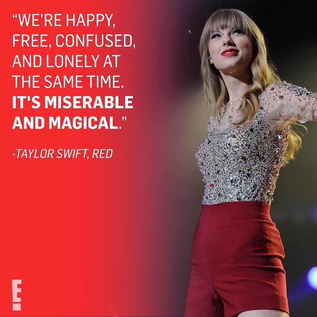 E! Onlineさんのインスタグラム写真 - (E! OnlineInstagram)「Forgetting the words to every song on #Red would be like trying to know someone we never met. Thank you Taylor Swift for giving us an album, 8 years ago today, that always puts us in a state of grace. Loving it is Red. ❤️ (📷: Getty)」10月23日 0時18分 - enews