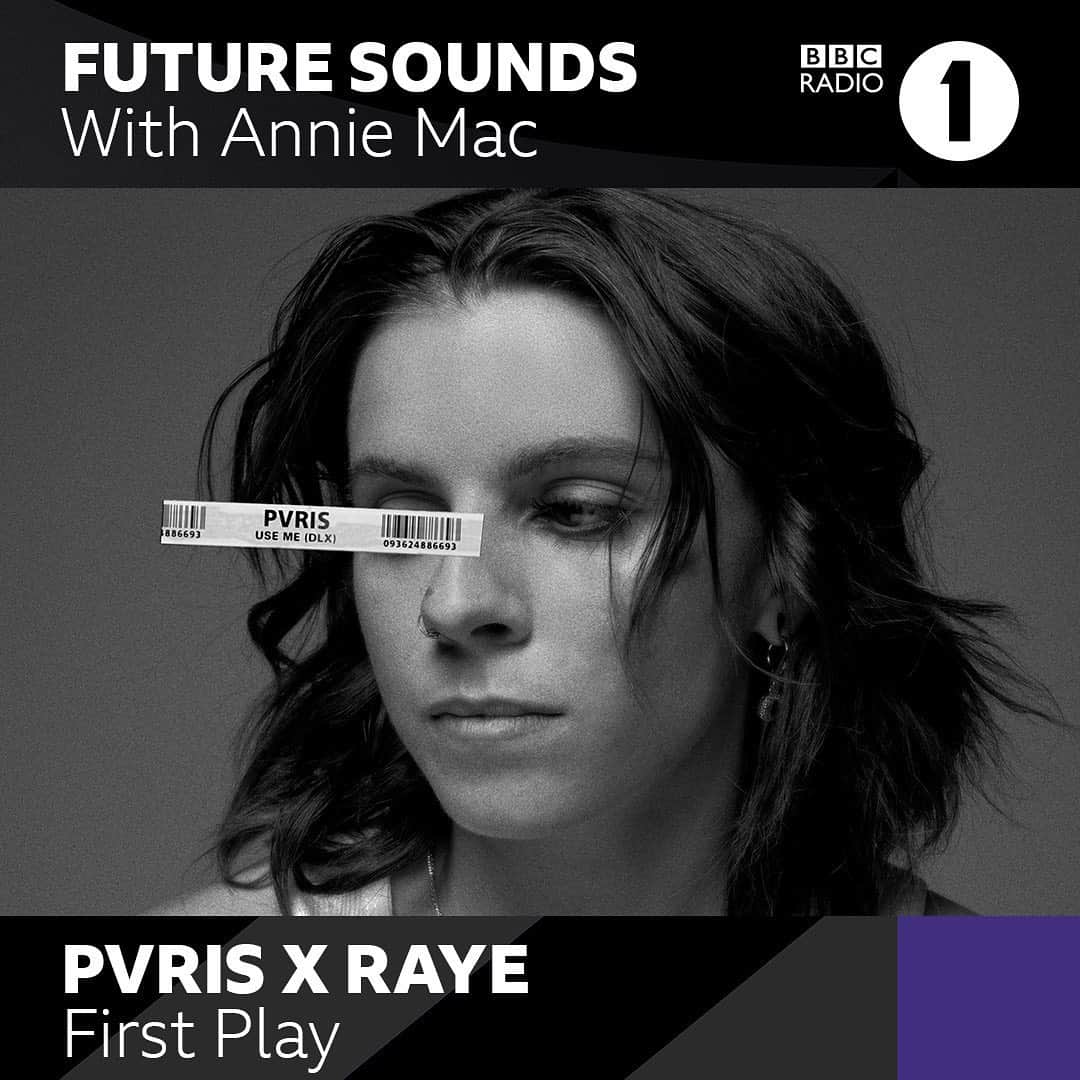 PVRISのインスタグラム：「Tune in to @anniemacmanus on @bbcradio1 from 6pm UK time tonight for the first play of “Thank You” featuring @raye!」