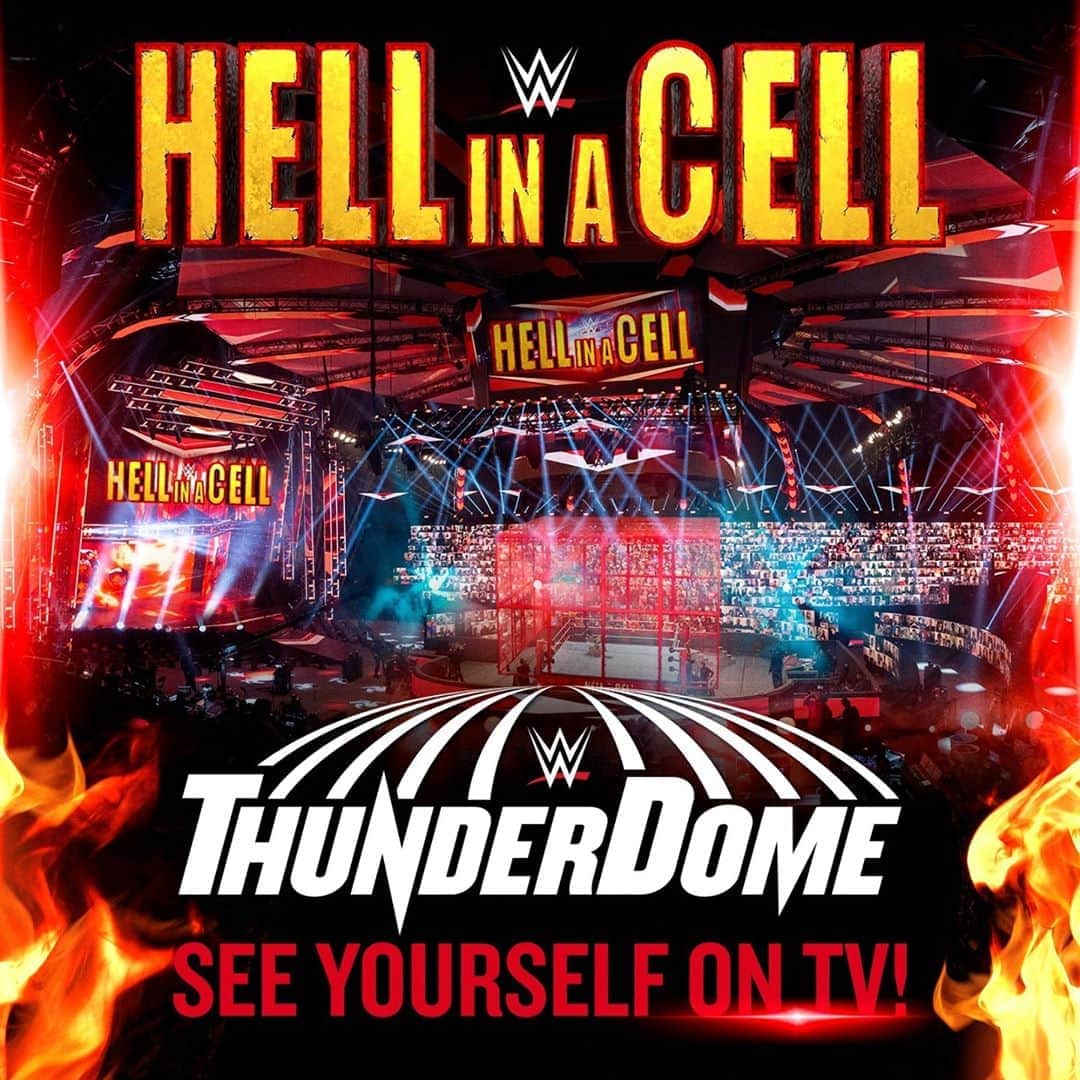 WWEさんのインスタグラム写真 - (WWEInstagram)「Join fans from around the world live on TV! Register now for your virtual seat in the #WWEThunderDome at #HIAC on @wwenetwork! Link in bio to register.」10月23日 0時59分 - wwe