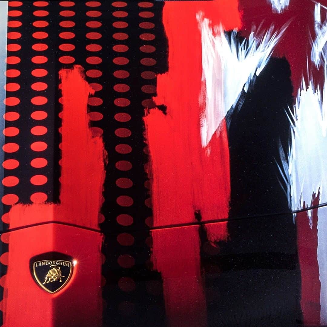 ランボルギーニのインスタグラム：「Coolness at its best. Lamborghini and @yohjiyamamotoinc come together to create a masterpiece. Stay tuned to find out more!  #Lamborghini」