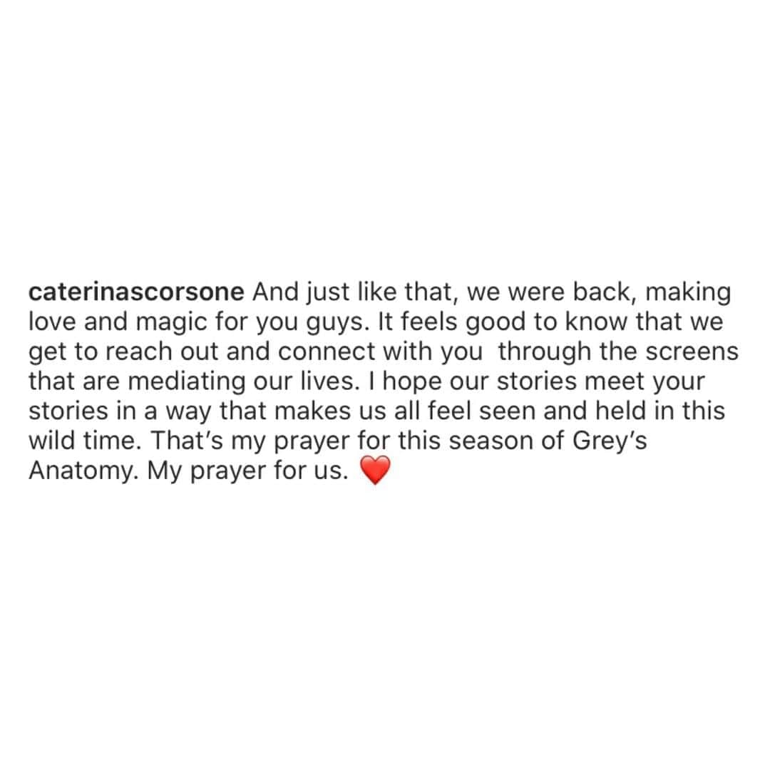 Grey's Anatomyさんのインスタグラム写真 - (Grey's AnatomyInstagram)「We do this all for you ❤️ 📷 @caterinascorsone  #GreysAnatomy」10月23日 1時14分 - greysabc