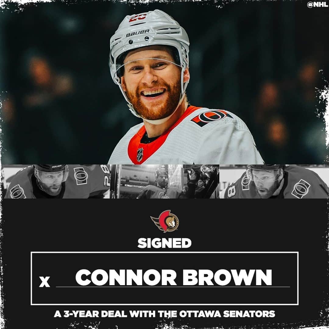 NHLさんのインスタグラム写真 - (NHLInstagram)「Connor Brown (@dtbrown28) is staying put with the @senators for three more years❗」10月23日 1時41分 - nhl