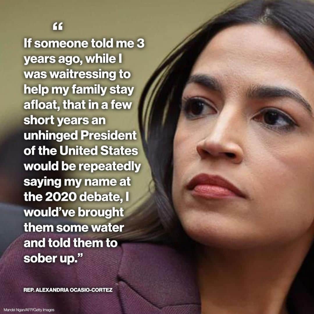 ABC Newsさんのインスタグラム写真 - (ABC NewsInstagram)「Rep. Alexandria Ocasio-Cortez responds after Pres. Trump invokes her name during a discussion on climate policy at tonight's presidential debate. #aoc #donaldtrump #alexandriaocasiocortez #Debates2020 #climatechange #greennewdeal」10月23日 12時36分 - abcnews