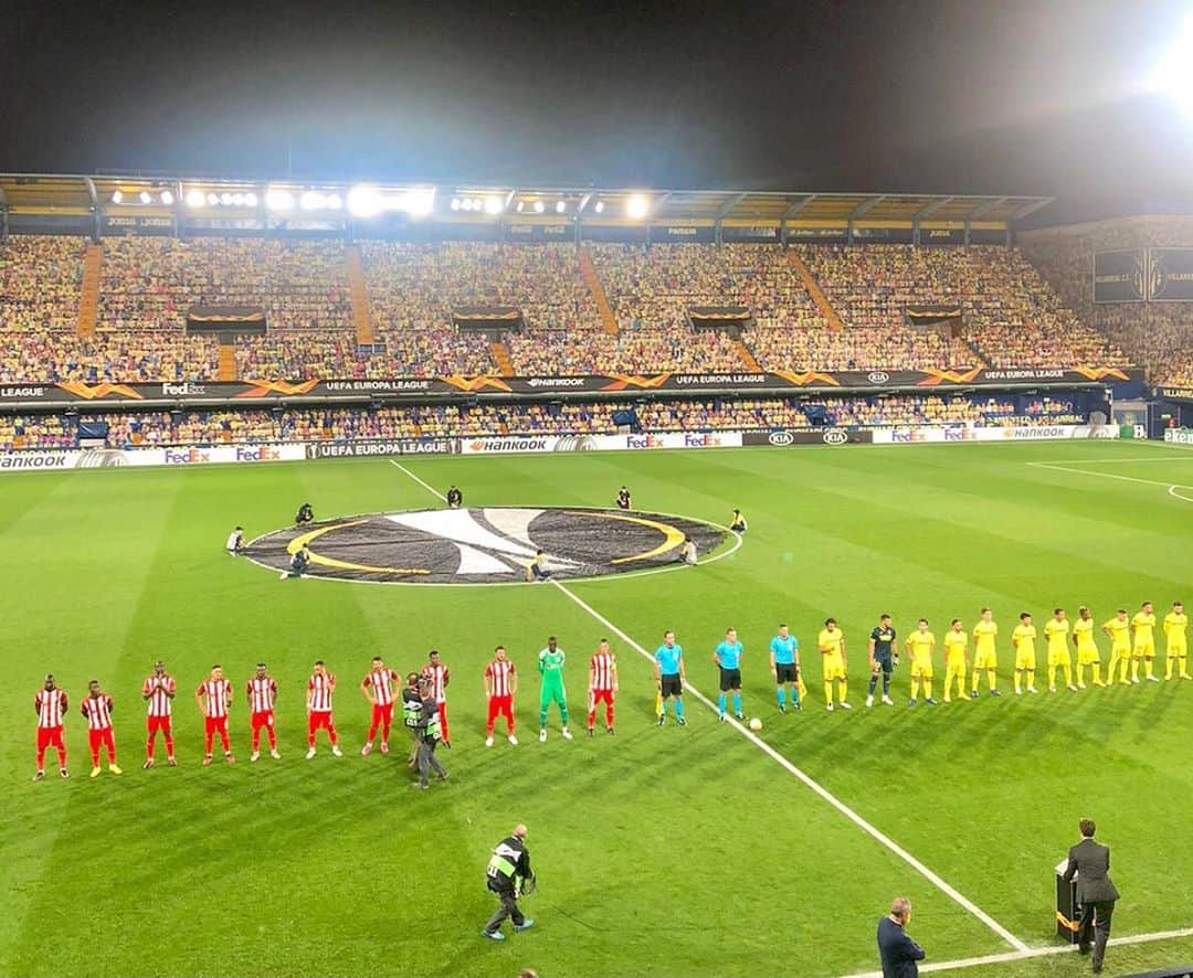 ダニエル・パレホのインスタグラム：「Hoy no puedo ayudar en el césped en el estreno en la @europaleague , una competición que nos ilusiona muchísimo, pero echaré una mano desde fuera como sea! Endavant @villarrealcf」