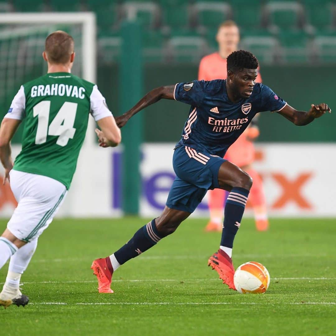 トーマス・パーテイさんのインスタグラム写真 - (トーマス・パーテイInstagram)「Good feelings 🙌🏾 #Arsenal #UEL」10月23日 4時36分 - thomaspartey5