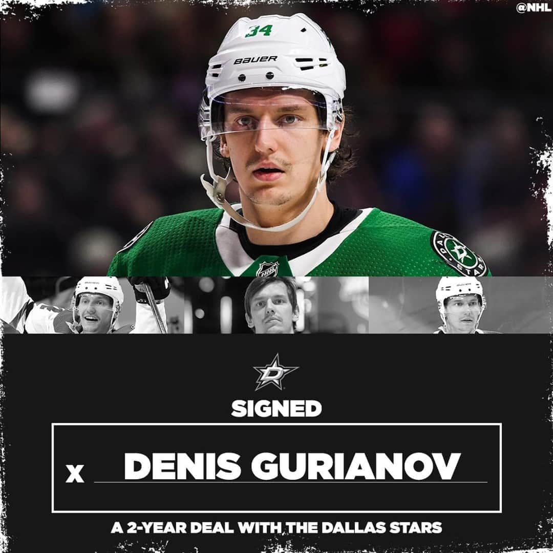 NHLさんのインスタグラム写真 - (NHLInstagram)「The @dallasstars have inked Denis Gurianov (@guryan_97) to a 2-year deal. 🖊️」10月23日 4時39分 - nhl