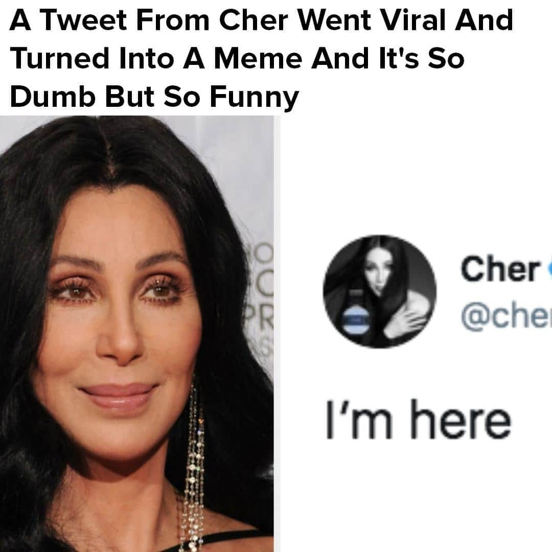 BuzzFeedさんのインスタグラム写真 - (BuzzFeedInstagram)「Cher is a twitter legend. Link in bio 👆」10月23日 7時00分 - buzzfeed