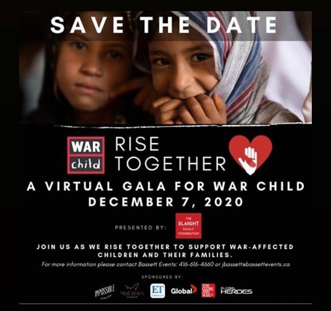 トーマス・サドスキーさんのインスタグラム写真 - (トーマス・サドスキーInstagram)「Mark Your Calendars!⁠ ⁠ We hope you will join us to #RiseTogether for a powerful and inspiring virtual gala, presented by #TheSlaightFamilyFoundation, in support of war-affected children and their families.⁠ ⁠ Date: December 7, 2020⁠ ⁠ #SaveTheDate and stay tuned for exciting updates! ⁠ ⁠ All proceeds will support War Child's critical COVID-19 response programs for communities that are already vulnerable and recovering from the shock of war and conflict.⁠ ⁠ For more information on sponsoring War Child's Rise Together Gala please DM us.⁠  Many thanks to to our sponsors: #TheSlaightFamilyFoundation, @warnermusiccanada, @etcanada, @globaltv, @global_heroes, @globeandmail, @impossiblestudiosinc, @chefmarkmcewan  ⁠ ⁠ #WarChild #Gala #VirtualGala #Fundraiser #SupportChildren #SupportWarAffectedChildren #Education #Opportunity #Justice #Nonprofit #WarChildUSA #VirtualEvent #StayTuned」10月23日 5時02分 - thomas_sadoski