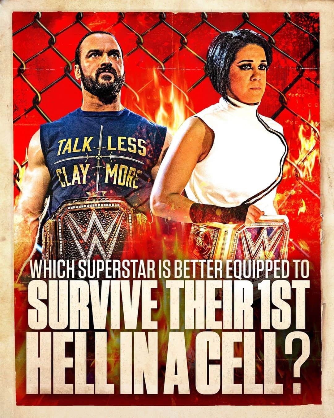 WWEさんのインスタグラム写真 - (WWEInstagram)「Which of these Hell in a Cell rookies is more likely to walk out in one piece: @dmcintyrewwe or @itsmebayley?」10月23日 6時01分 - wwe