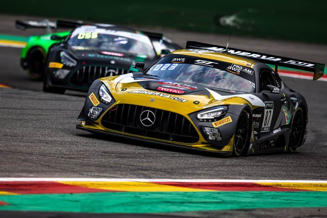 Mercedes AMGさんのインスタグラム写真 - (Mercedes AMGInstagram)「It was a busy first day at the @total24hoursofspa for our Mercedes-AMG GT3s. The first laps were done this morning during Free Practice, the qualifying sessions followed in the evening. #88 Mercedes-AMG Team AKKA ASP, #4 Mercedes-AMG Team HRT (@hauptracingteam) and #89 @akkaaspteam qualified for Super Pole tomorrow which determines the first 20 starting grid positions. Impressions from the legendary @circuit_spa_francorchamps. 📸  #24hAMG #spa24h #MercedesAMG #MercedesAMGMotorsport #10YearsAMGCustomerRacing #AMGGT3 #GTWorldChEu #IntGTC #Racing」10月23日 6時17分 - mercedesamg