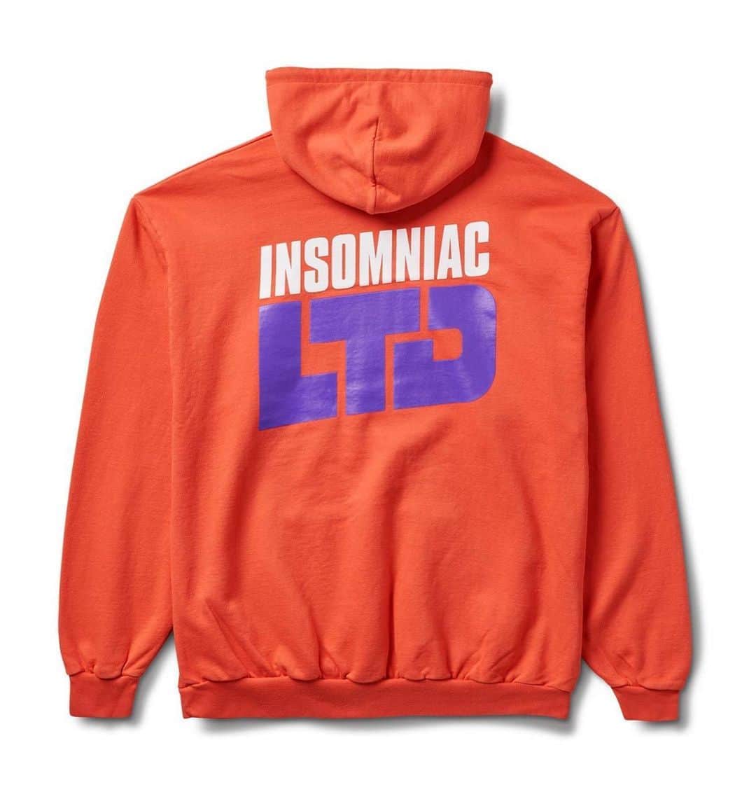 サキャスティックさんのインスタグラム写真 - (サキャスティックInstagram)「@insomniacltd FALL 2020   LTD Logo Pullover Coral Mid-weight overdye french terry, pre-shrunk, front pouch pocket, logo tipped custom drawcords, silkscreen front and back print. Made in USA.  Vertigo Eye Warp Tie Dye Pant Grey Tie dyed and printed sanded canvas pants with side pockets and custom drawcord. Made in USA.  Floradelic Reversible Bucket Hat Custom jacquard sherpa reversible bucket hat, micro fleece reversible side with direct embroidery.」10月23日 6時28分 - paultbythesea