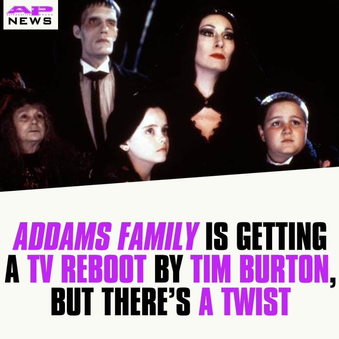 Alternative Pressさんのインスタグラム写真 - (Alternative PressInstagram)「Tim Burton’s upcoming TV adaptation of ‘The Addams Family’ has a twist that will show the iconic family in a completely different light⁠ LINK IN BIO⁠ .⁠ .⁠ .⁠ #timburton #theaddamsfamily #addamsfamily #addamsfamilyreboot #timburtontheaddamsfamily #timburtonaddamsfamily #altpress #alternativepress」10月23日 7時01分 - altpress