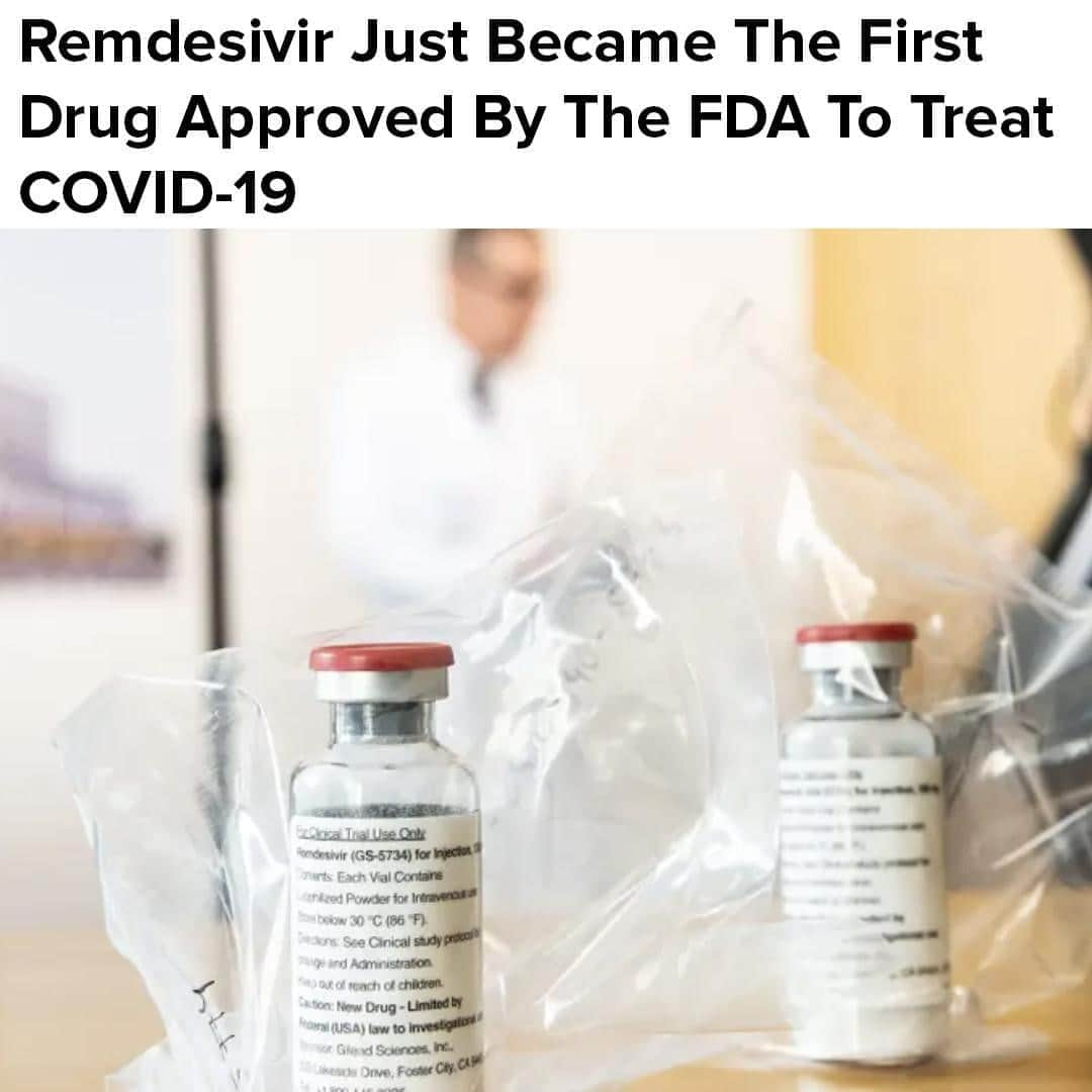 BuzzFeedさんのインスタグラム写真 - (BuzzFeedInstagram)「🚨 BREAKING NEWS 🚨 from @buzzfeednews: "Remdesivir is the first drug to gain FDA approval as a COVID-19 treatment, the agency announced on Thursday. The drug was approved for all hospitalized COVID-19 patients age 12 and over who weigh at least 88 pounds." Read the full story in the link in bio 👆」10月23日 6時57分 - buzzfeed