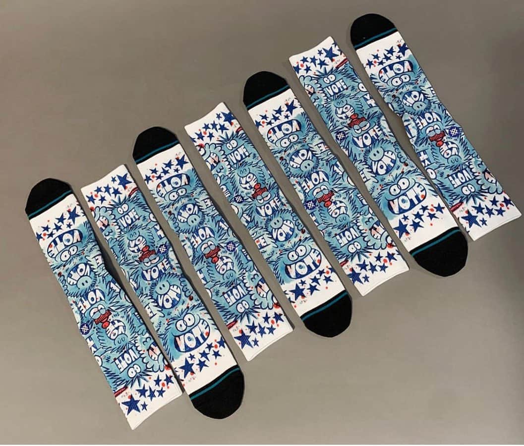 Stanceのインスタグラム：「✅ Just a friendly reminder to get out there and VOTE!🗳  @klyonsnatborn  #punksandpoets」