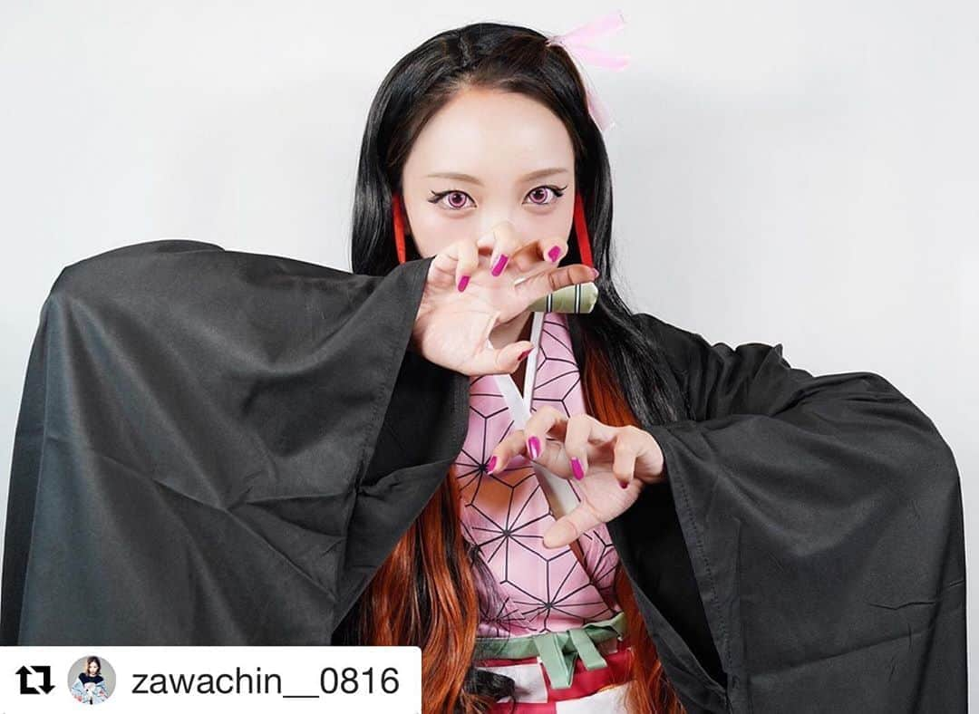 インスタグラムランキングさんのインスタグラム写真 - (インスタグラムランキングInstagram)「#ざわちん #Repost @zawachin__0816 with @get_repost ・・・ 🎍『鬼滅の刃』映画公開記念🎥  禰豆子のコスプレに挑戦‼️🌸  コスプレメイクのむずかしい🥶  ただのカラコン頼りになってしまった。。。笑  レイヤーさんたちのメイク技術に改めて圧巻させられた😆👏  やっぱりメイクって楽しいのぉ☺️💄💕  ※ものまねメイクではありません ※ただのコスプレです  #鬼滅の刃 #禰豆子 #禰豆子コスプレ」10月23日 8時42分 - talentinsta1