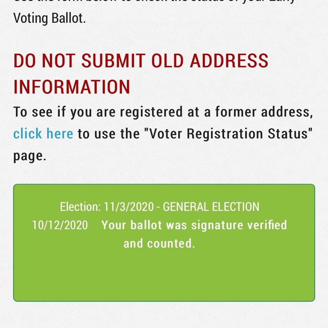 ジム・アドキンスのインスタグラム：「Make a plan. Get your ballot in early if you can. It’s the coolest.」