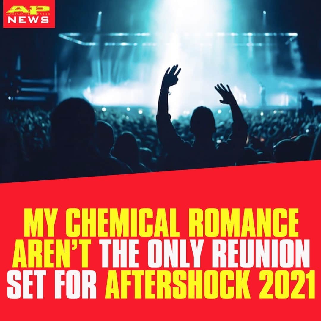 Alternative Pressさんのインスタグラム写真 - (Alternative PressInstagram)「Another band besides @mychemicalromance is reuniting for a special performance at the 2021 @aftershockfestival, but you’ll have to wait to find out who it is⁠ LINK IN BIO⁠ .⁠ .⁠ .⁠ #aftershock #aftershockfestival #aftershockfest #aftershock2021 #mychemicalromance #mcr #mychem #altpress #alternativepress」10月23日 9時01分 - altpress